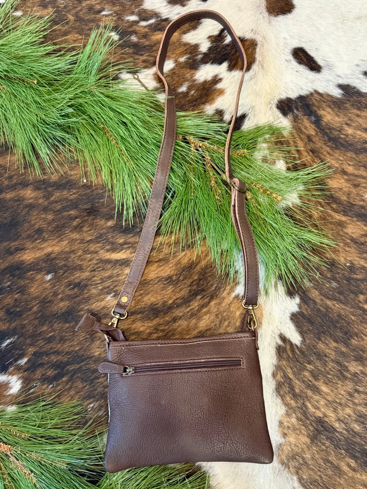 The Kingsley Upcycled LV Tooled Leather Crossbody