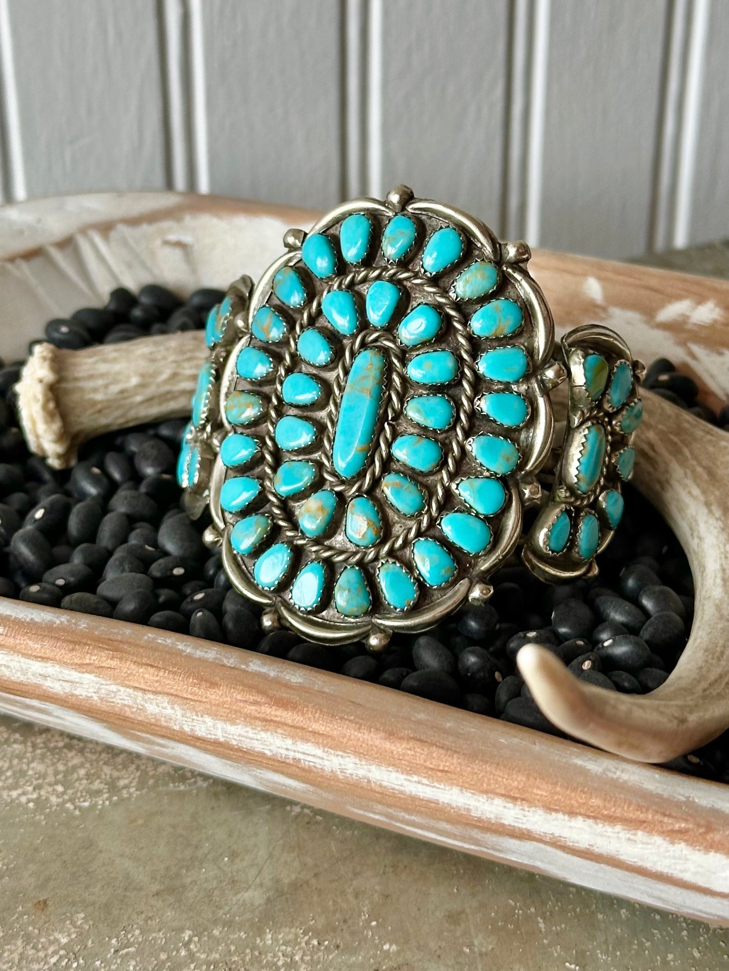 Sterling Silver Kingman Turquoise Cuff