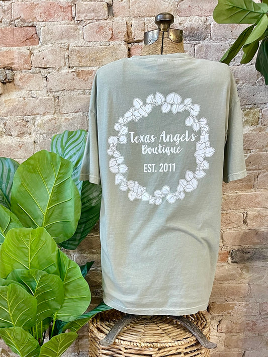 Texas Angels Boutique Graphic Tee - Beige