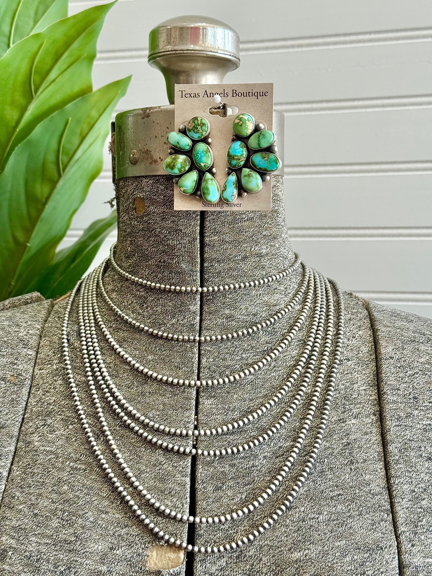 3MM Sterling Silver Navajo Pearl Necklace