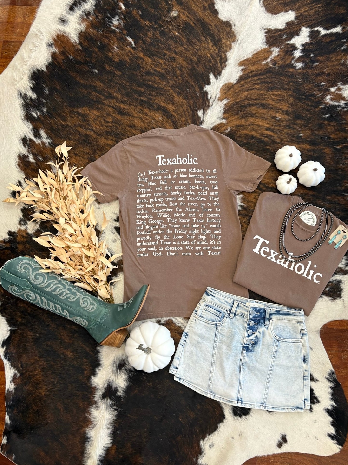 Brown Texaholic Graphic Tee