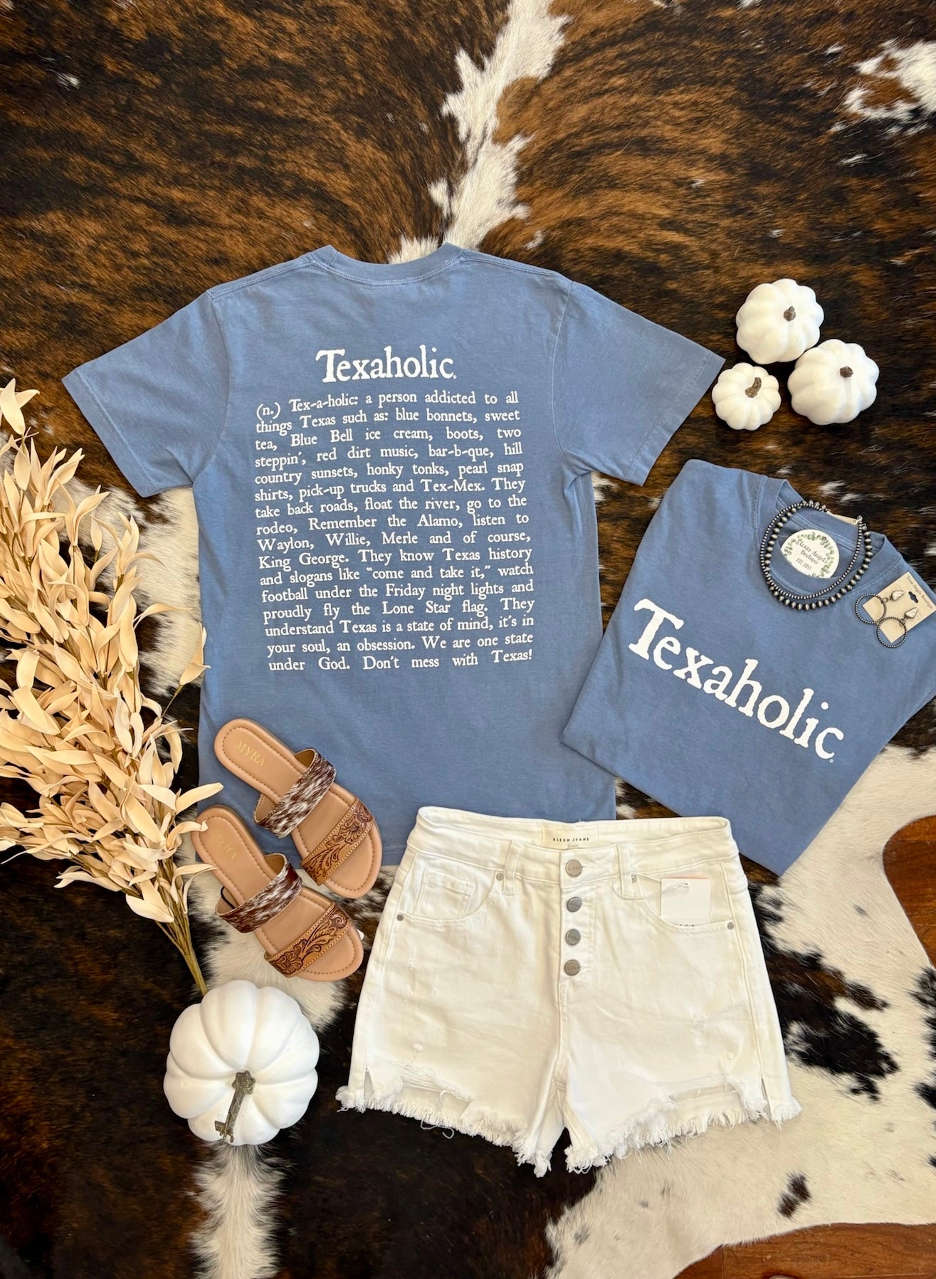 Blue Jean Texaholic Graphic Tee