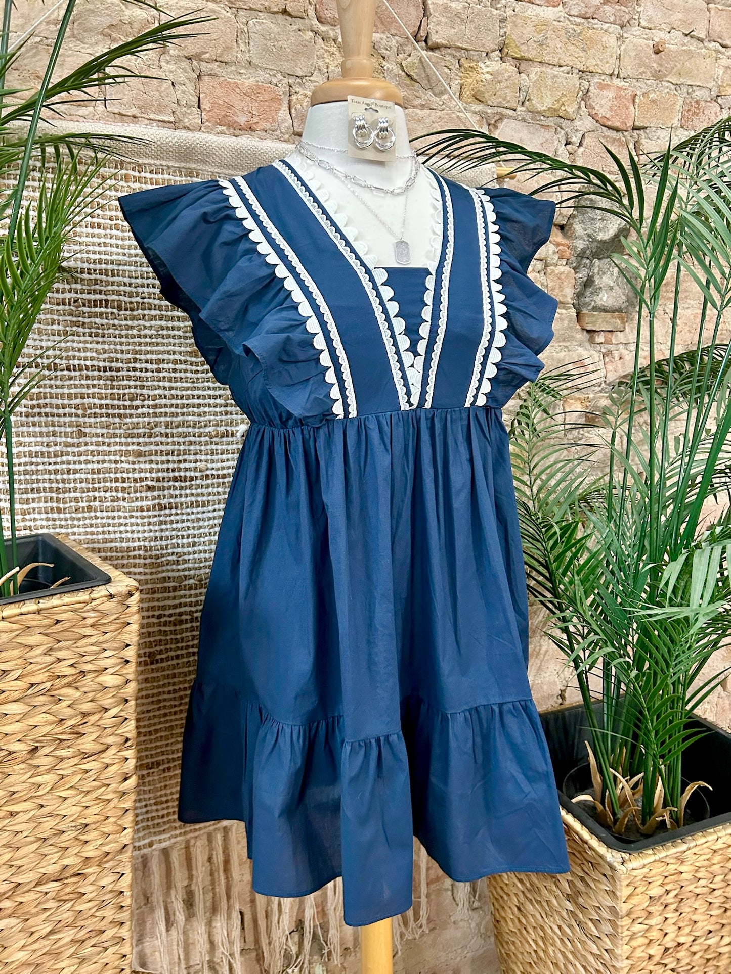 All On Deck Navy Dress