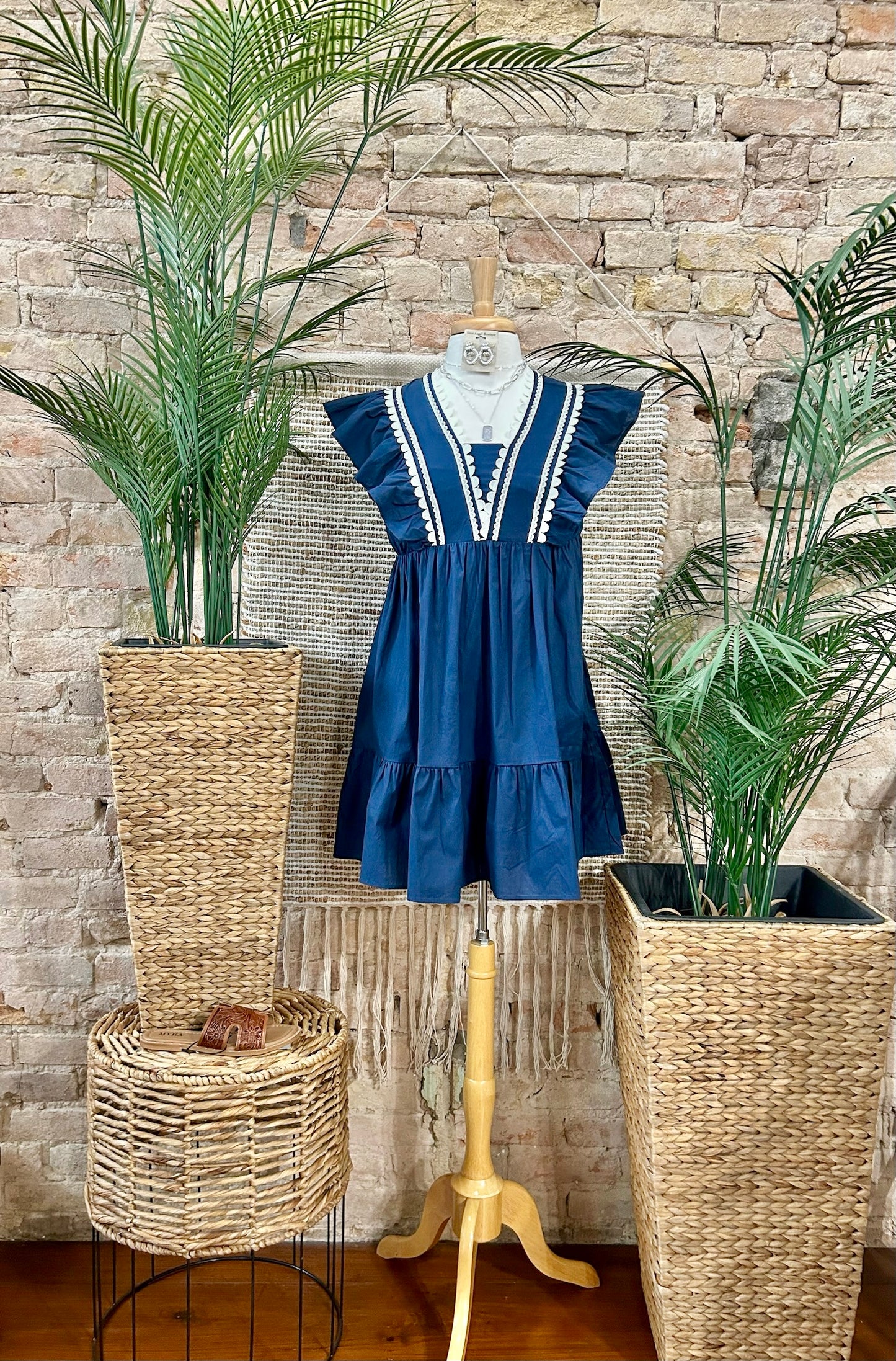 All On Deck Navy Dress