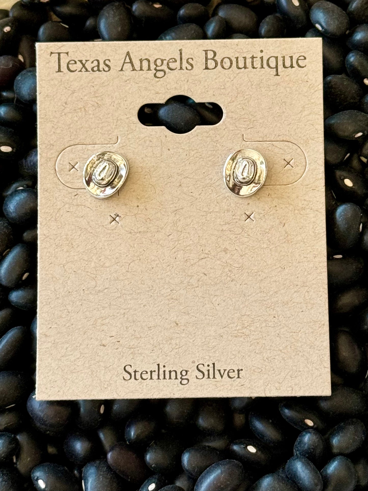 Sterling Silver Cowboy Hat Studs