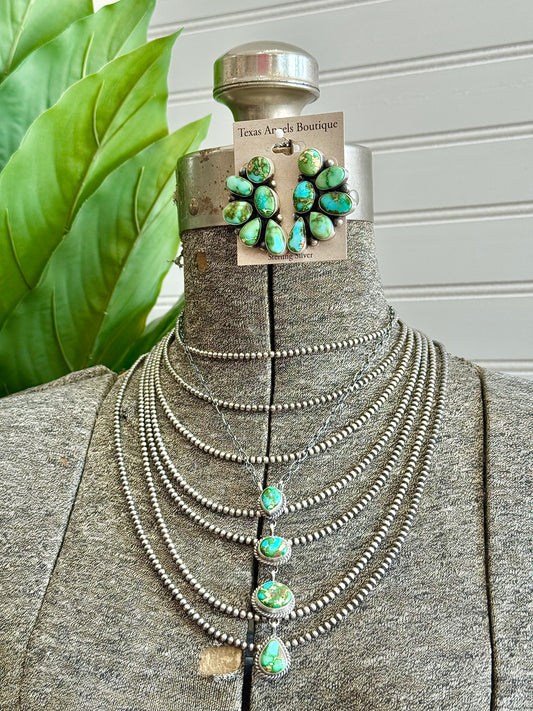 3MM Sterling Silver Navajo Pearl Necklace