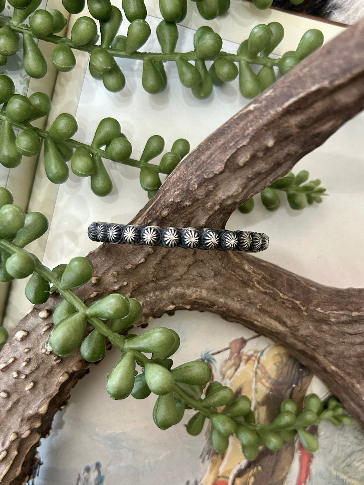 Navajo Handmade Sterling Silver Stacker Cuff