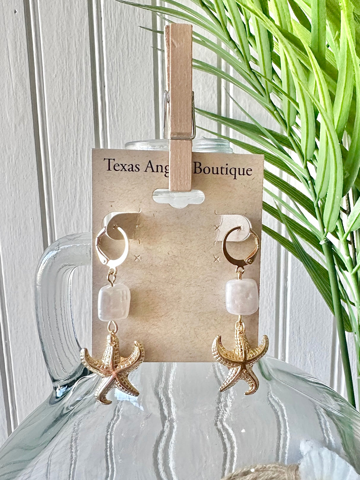 Gold Starfish Earrings