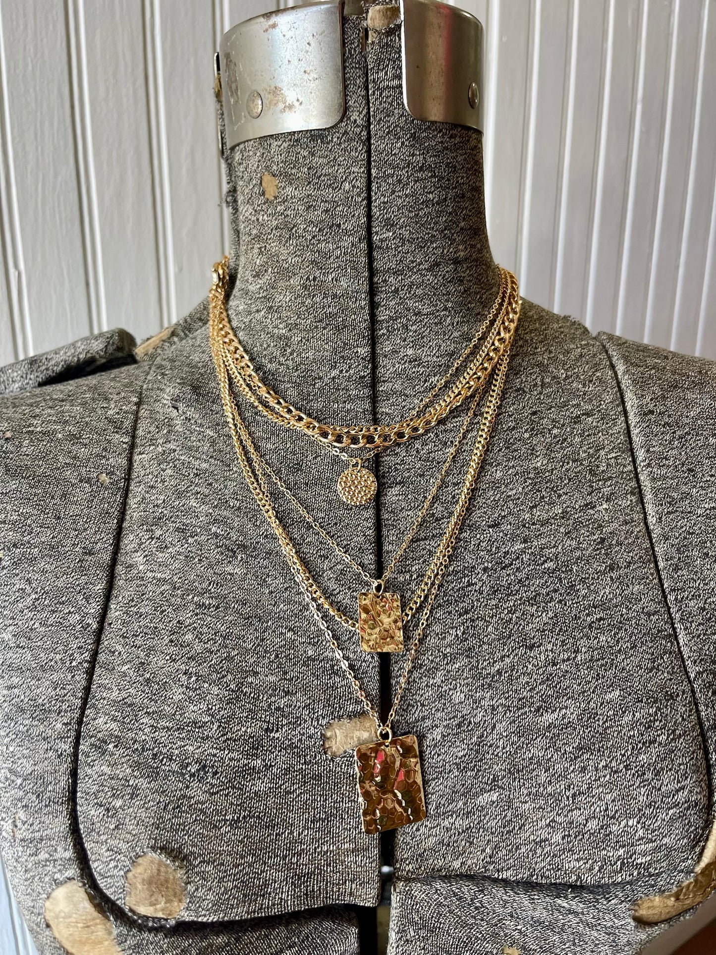 Multi Strand Gold Layered Necklace