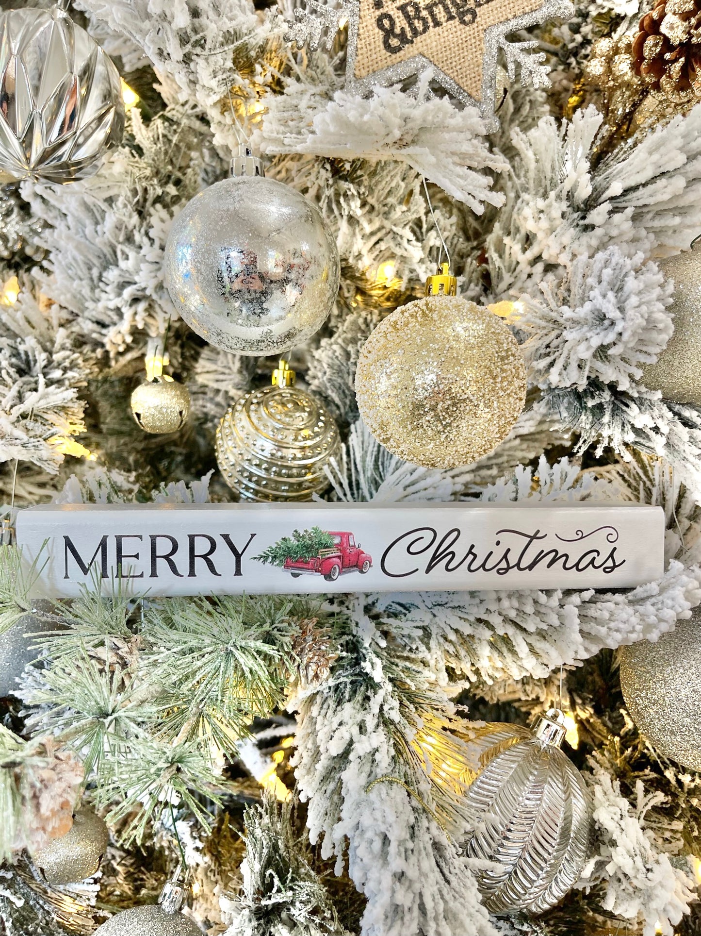 Merry Christmas Wooden Sign