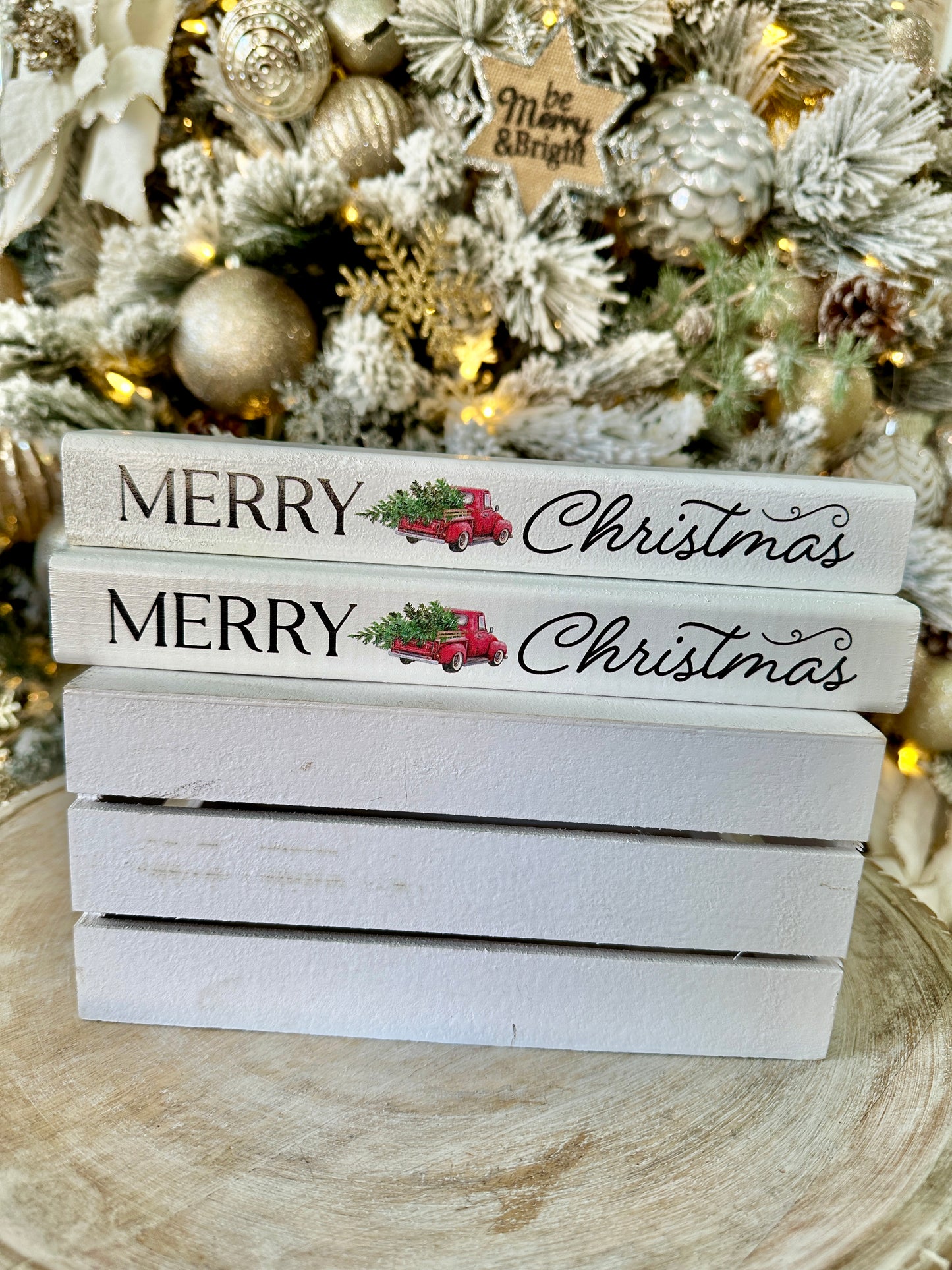 Merry Christmas Wooden Sign