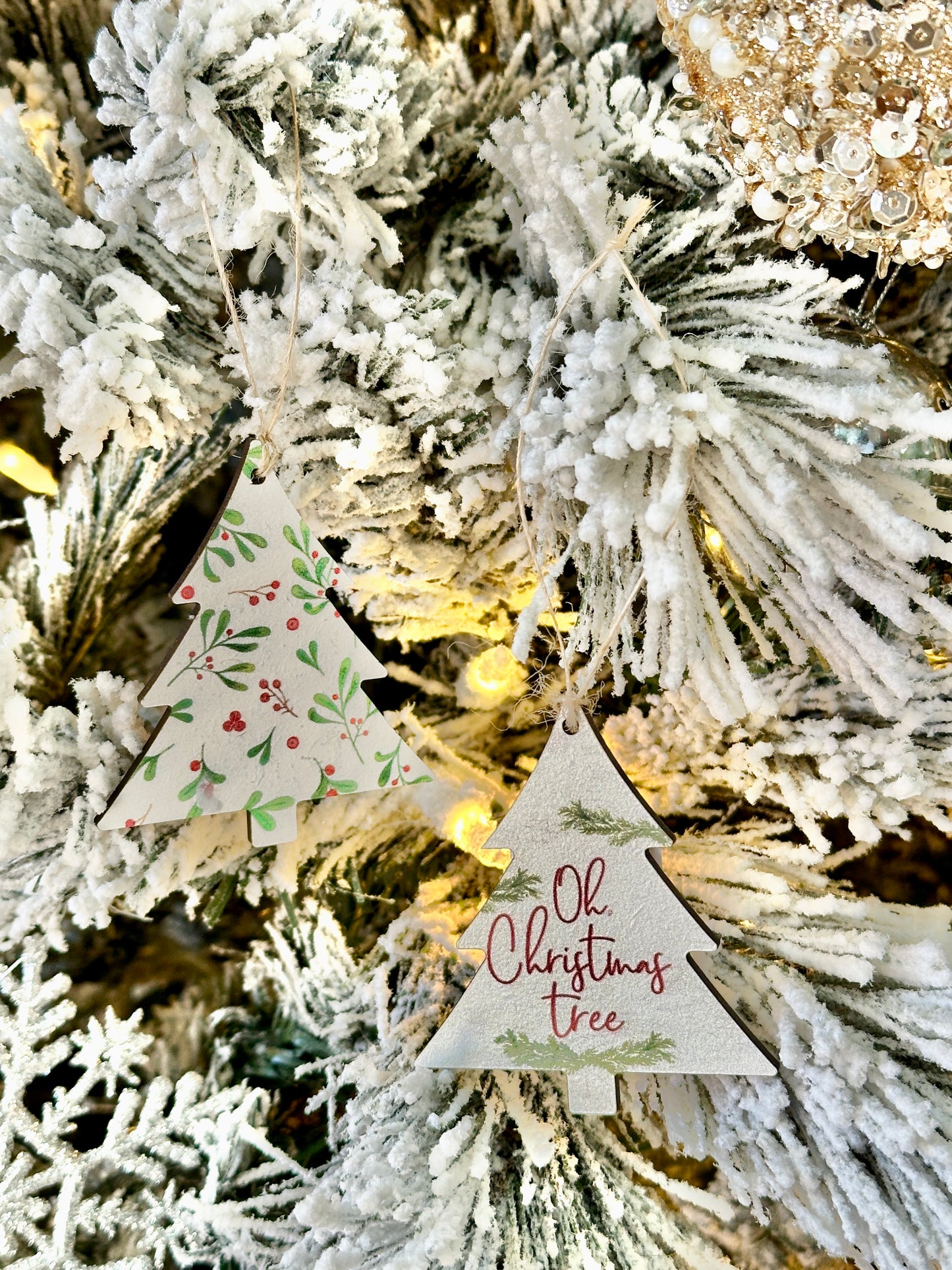 Oh Christmas Tree Wooden Ornament
