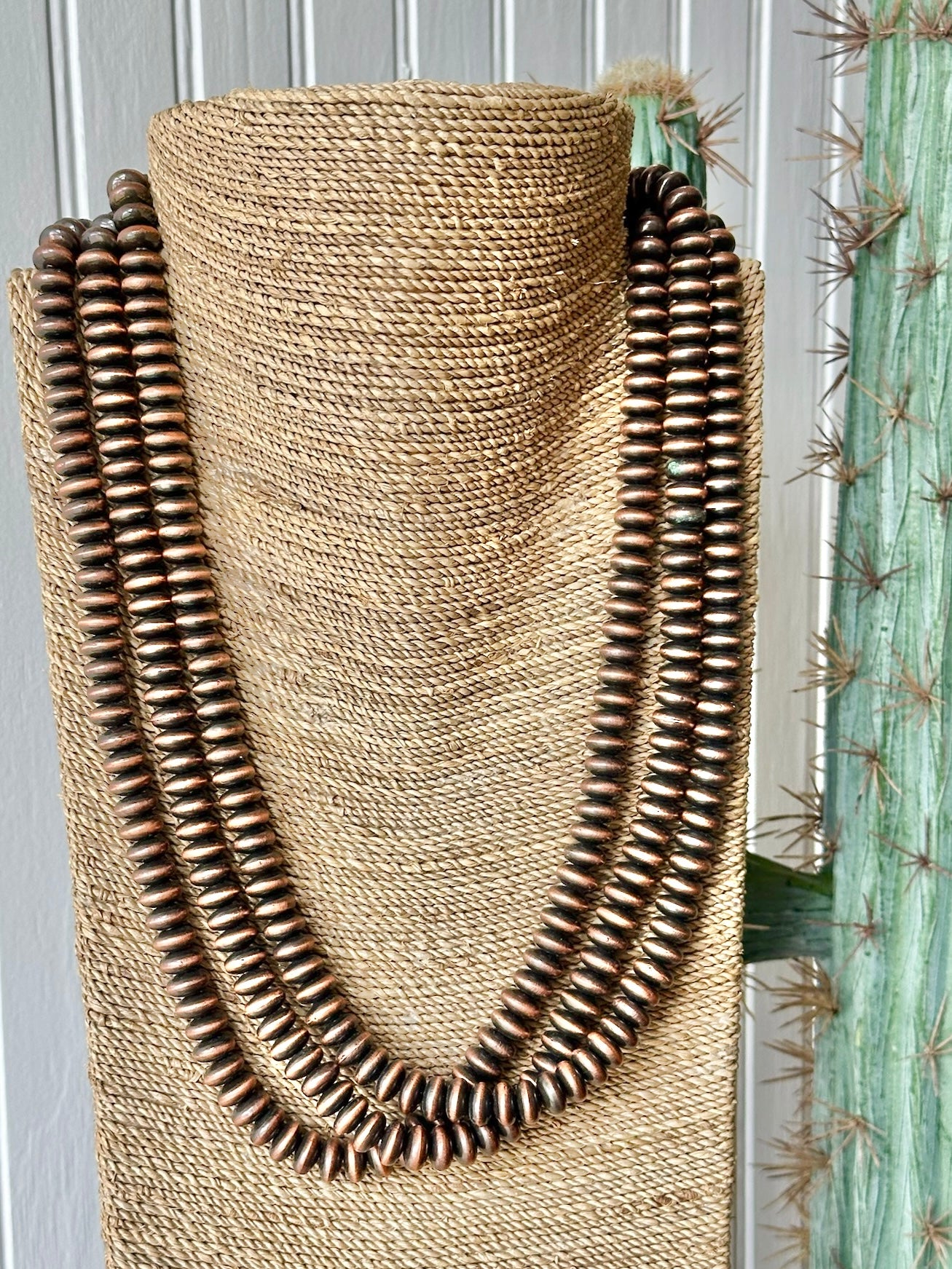 Copper Triple Strand Necklace