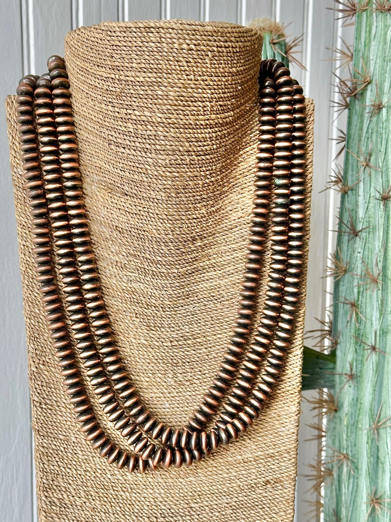 Copper Triple Strand Necklace