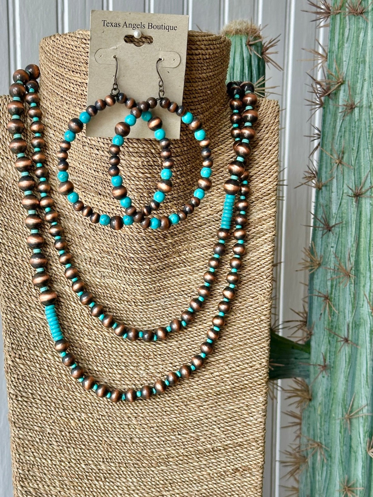 Copper & Turquoise Earrings