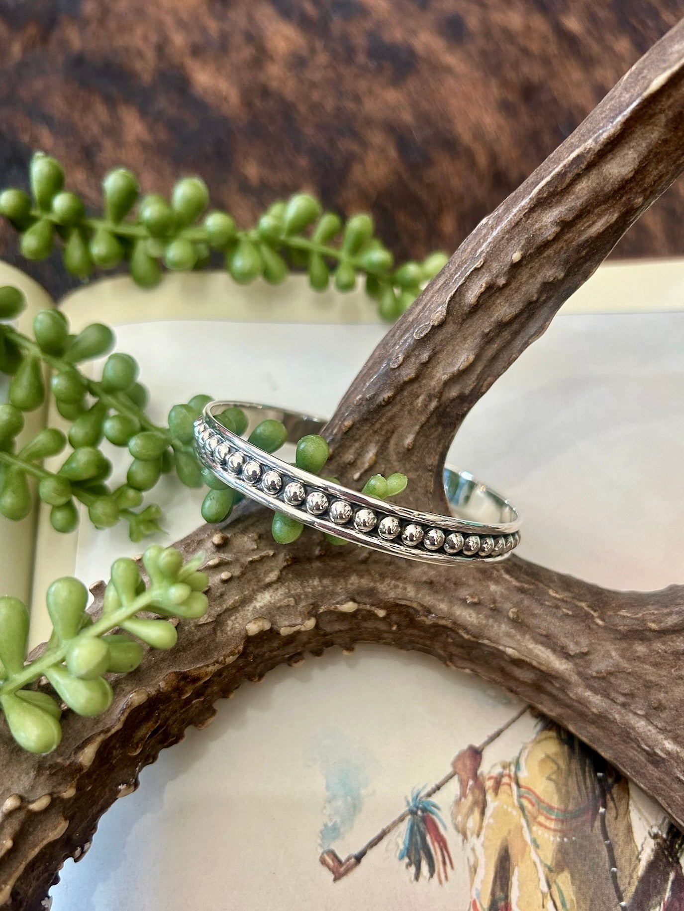 Sterling Silver Studded Bangles