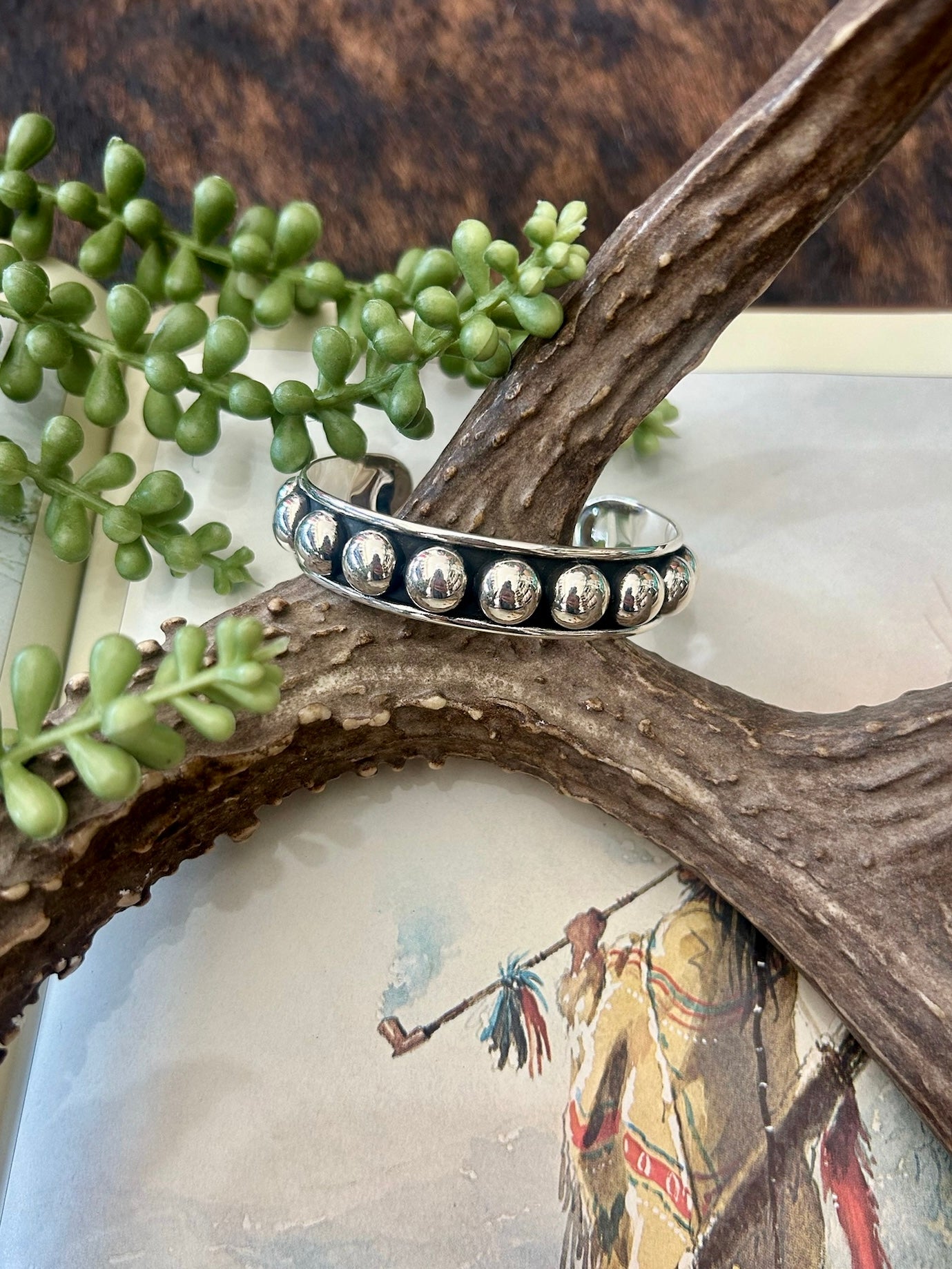 Sterling Silver Studded Cuffs