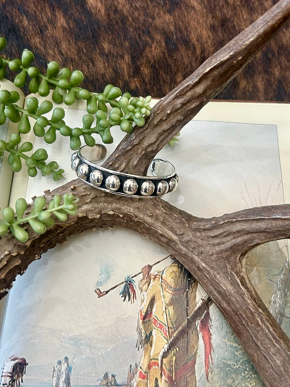 Sterling Silver Studded Cuffs