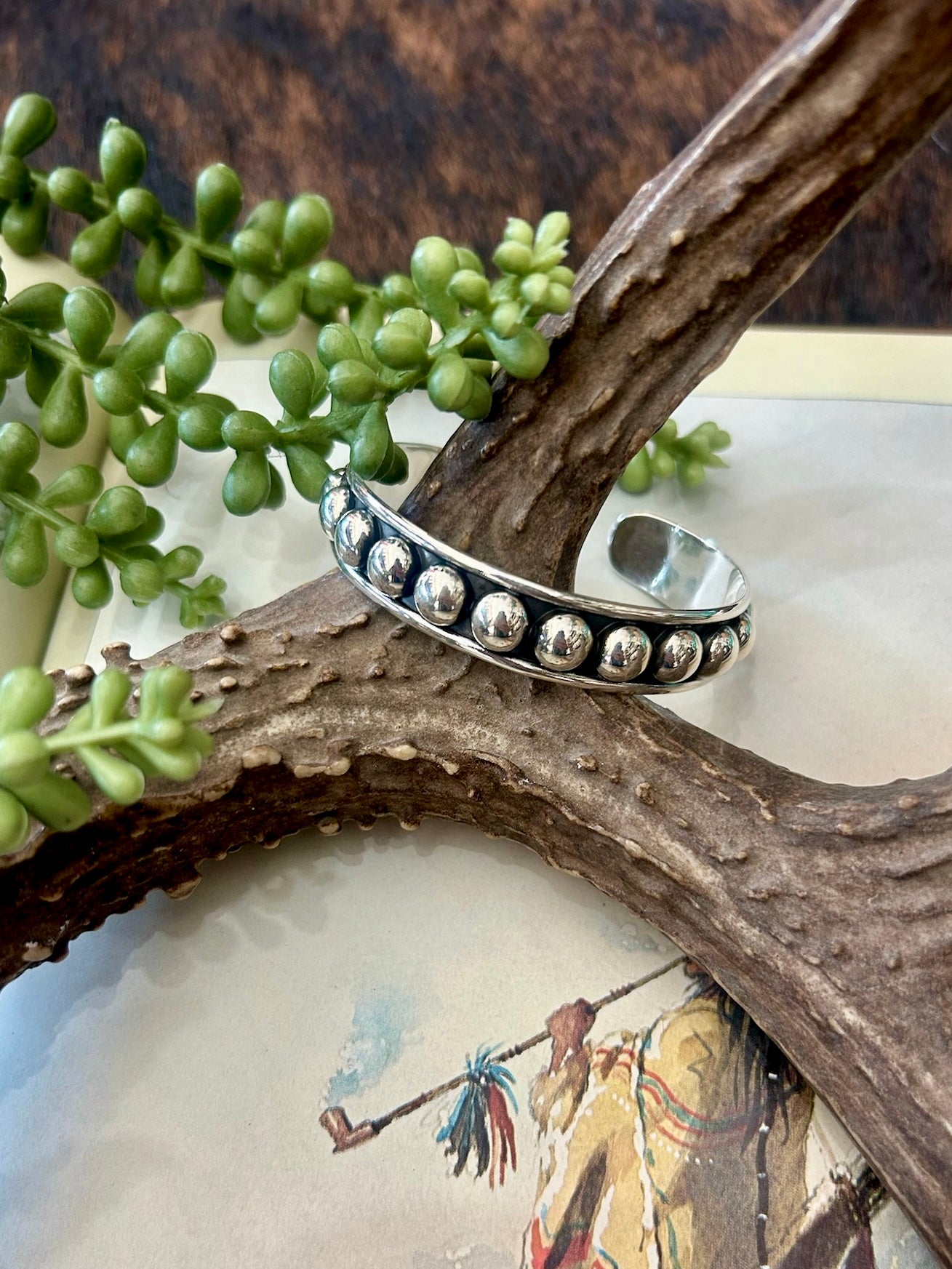 Sterling Silver Studded Cuffs