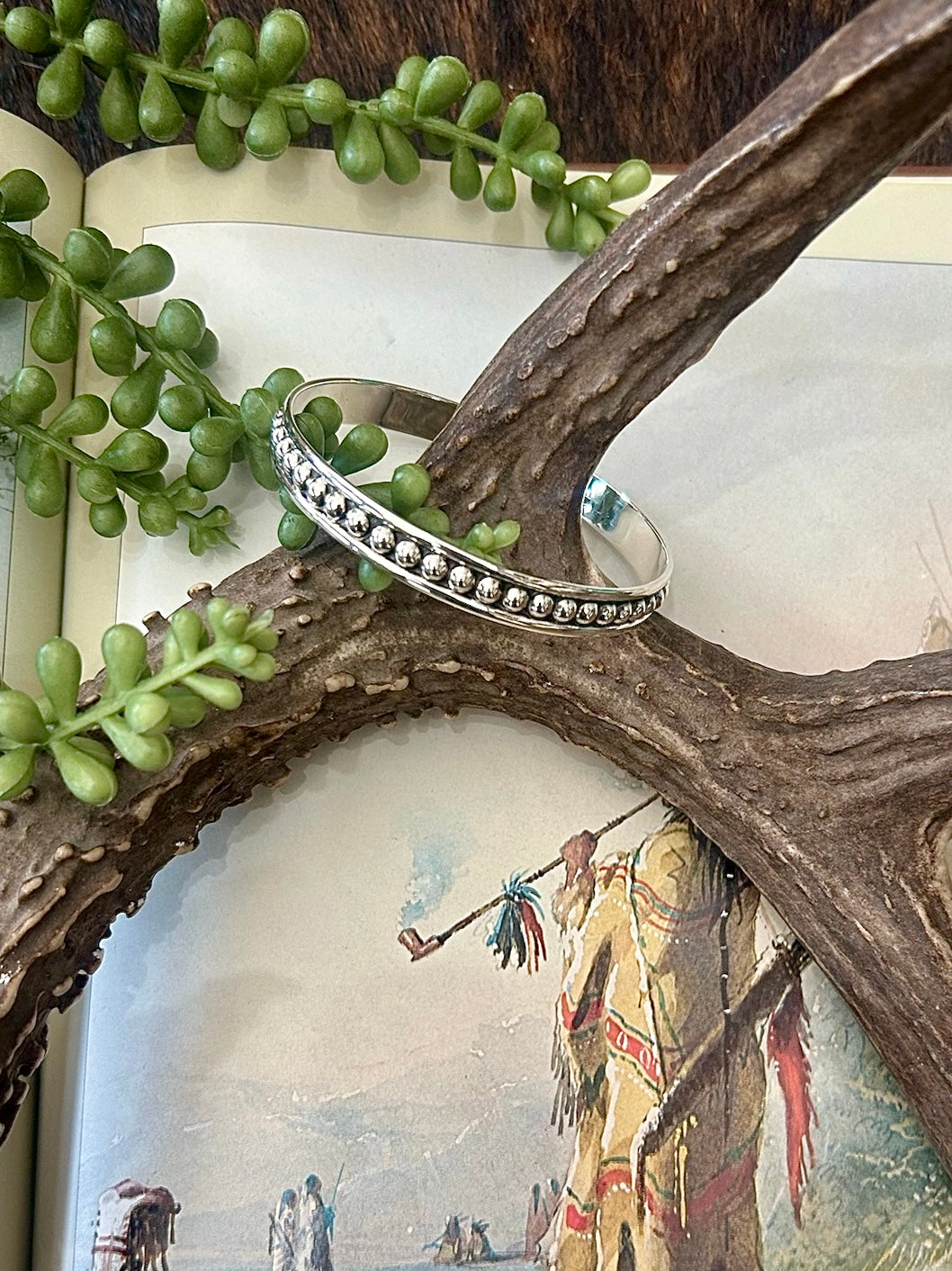 Sterling Silver Studded Bangles