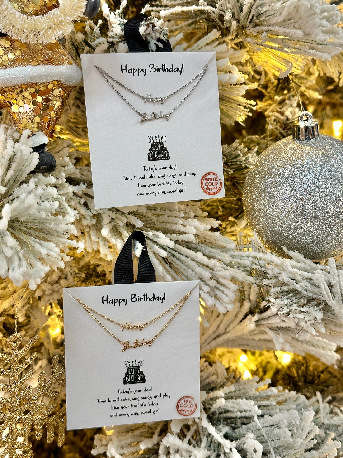 Happy Birthday Necklaces