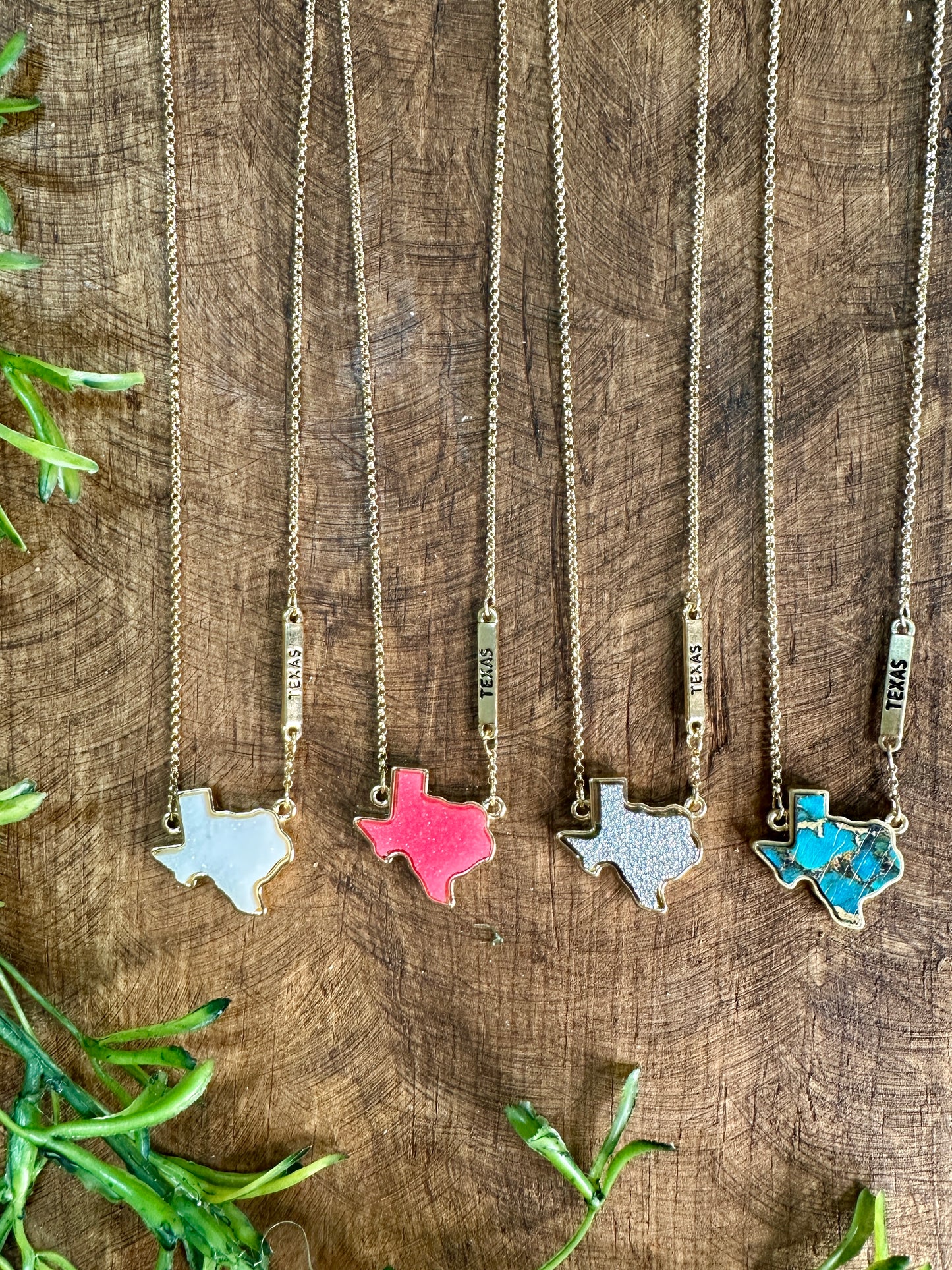 TX Pink Druzy Studs & Necklace