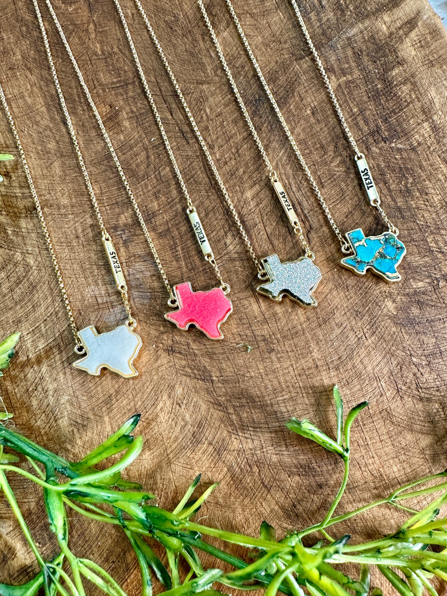TX Pink Druzy Studs & Necklace