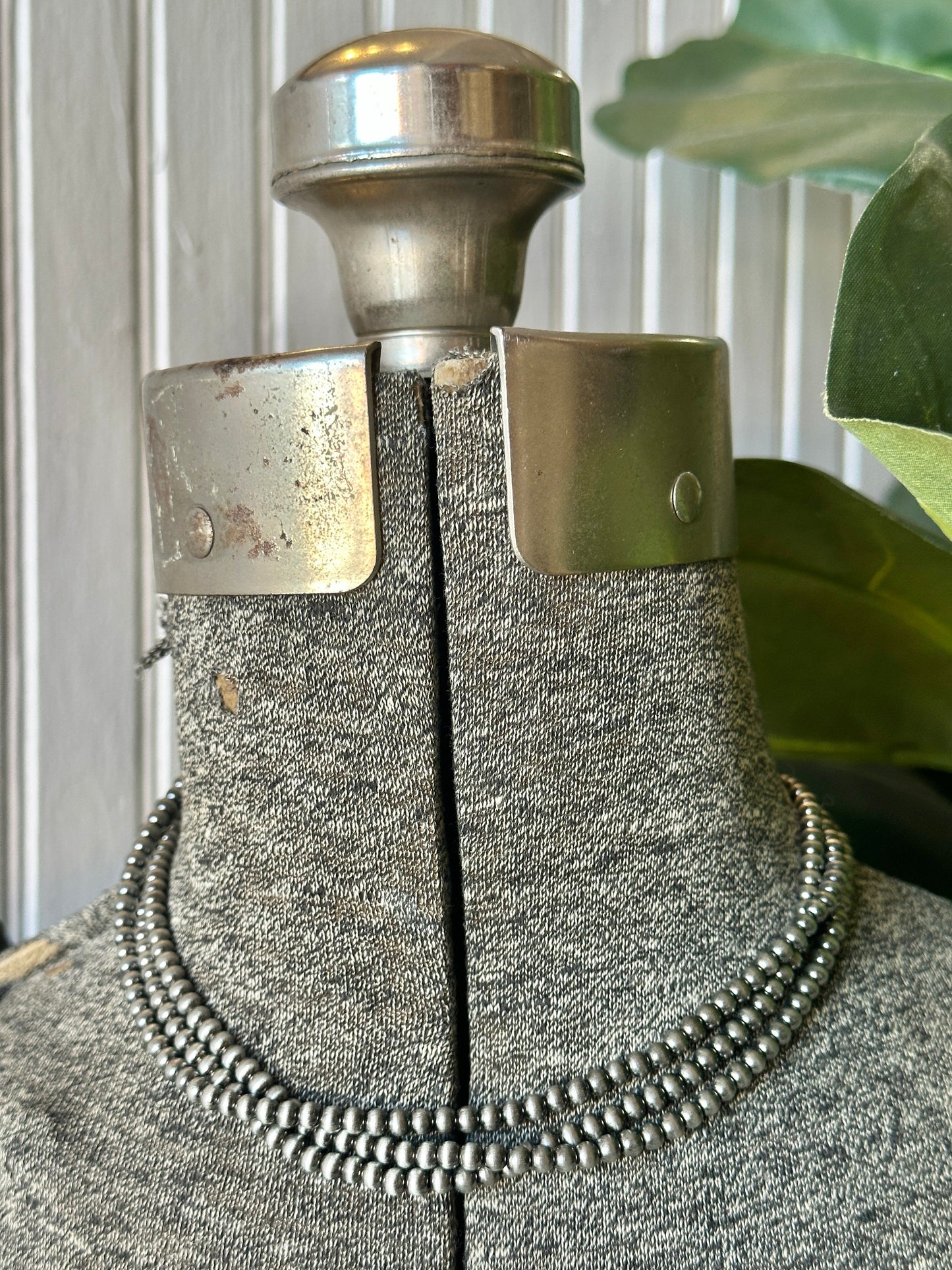 Triple Strand Silver Necklace