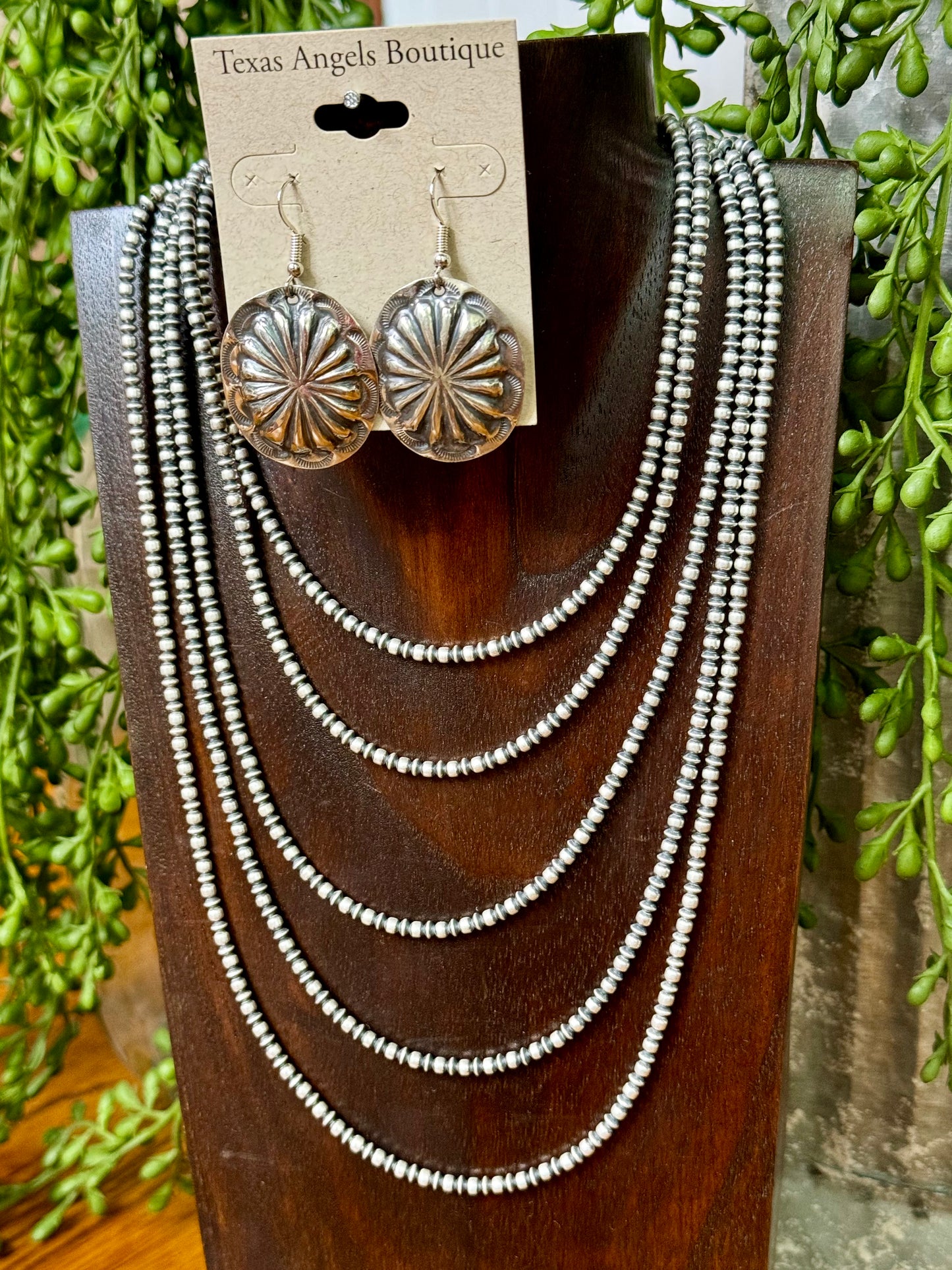 Sterling Silver Concho Earrings