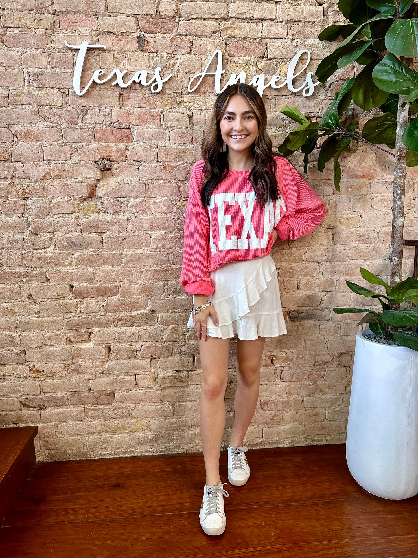 Watermelon Texas Pullover
