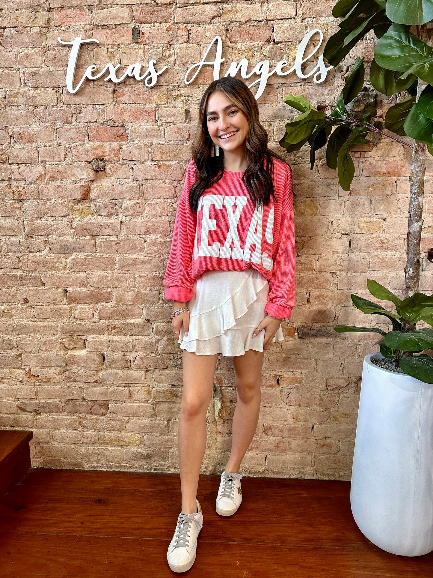 Watermelon Texas Pullover