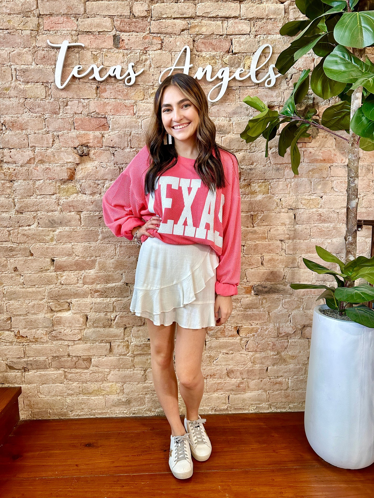 Watermelon Texas Pullover
