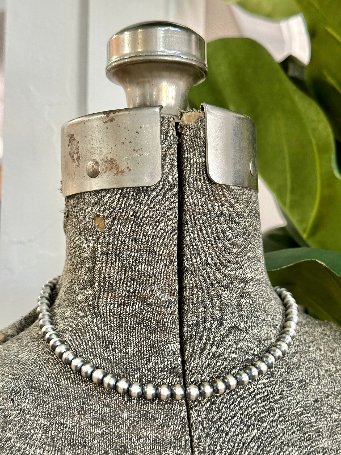 Sterling Silver Navajo Pearls Necklace