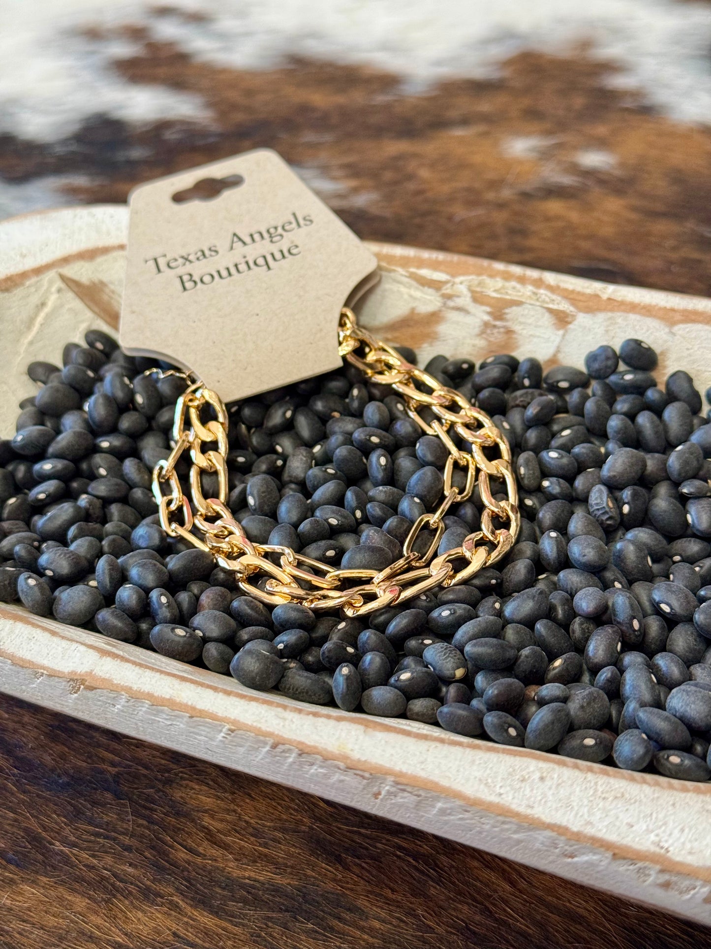 Gold Chain Link Bracelet