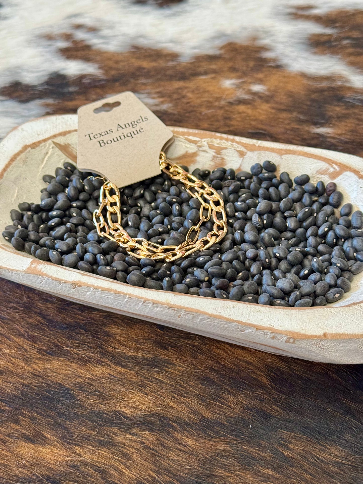 Gold Chain Link Bracelet