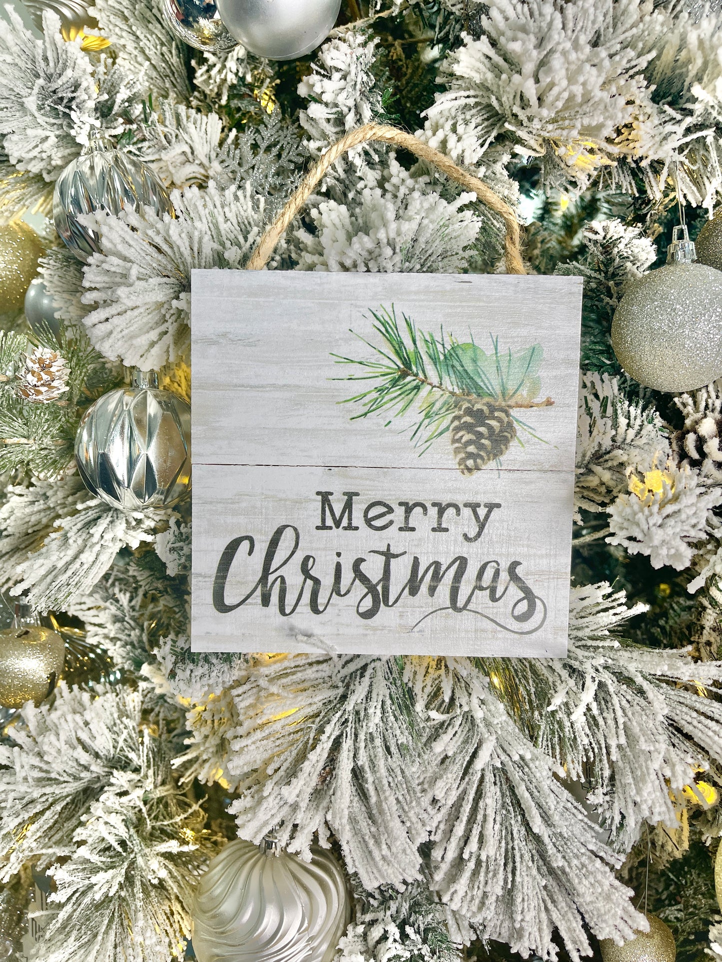 Merry Christmas Wooden Sign