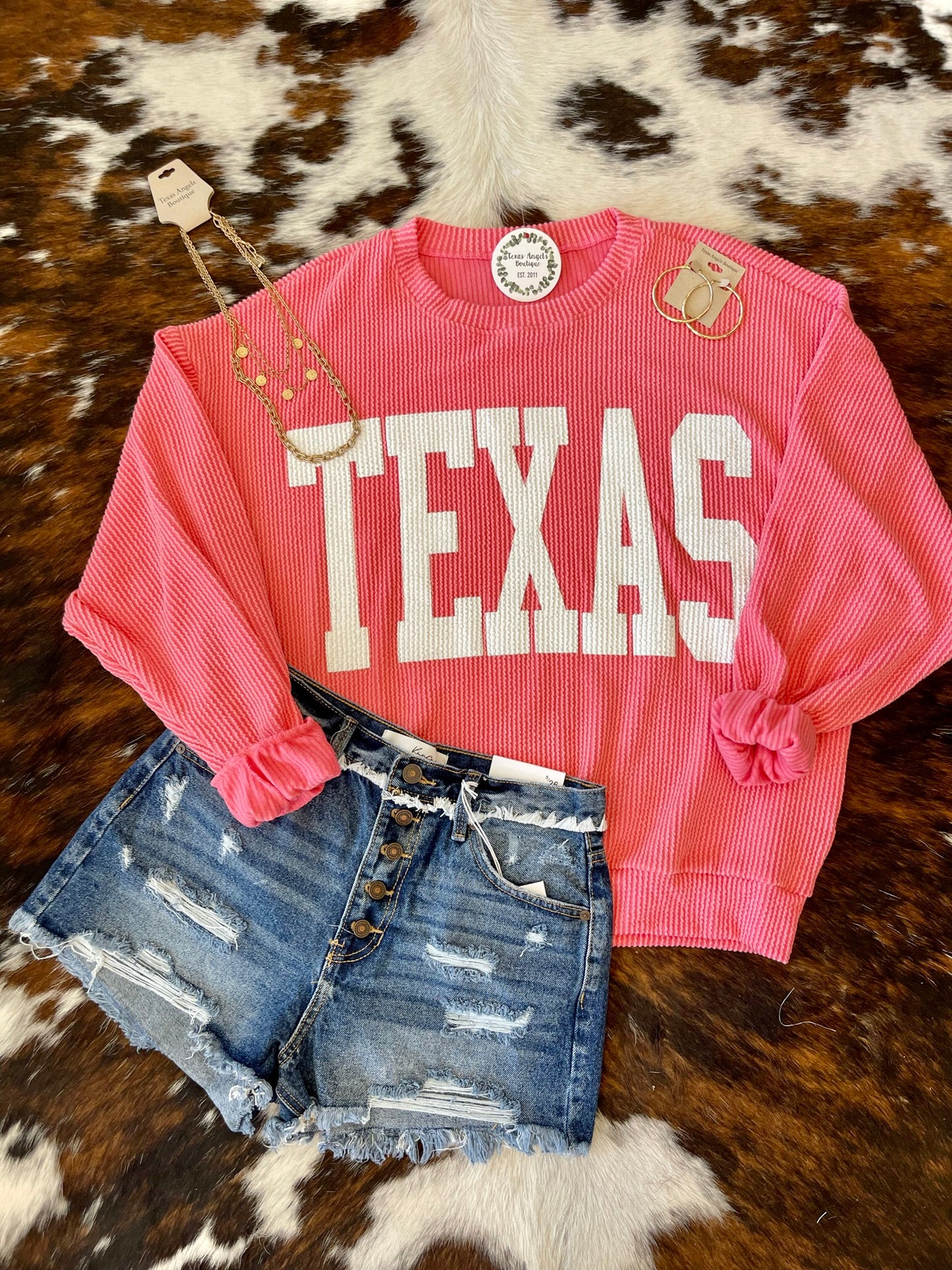 Watermelon Texas Pullover