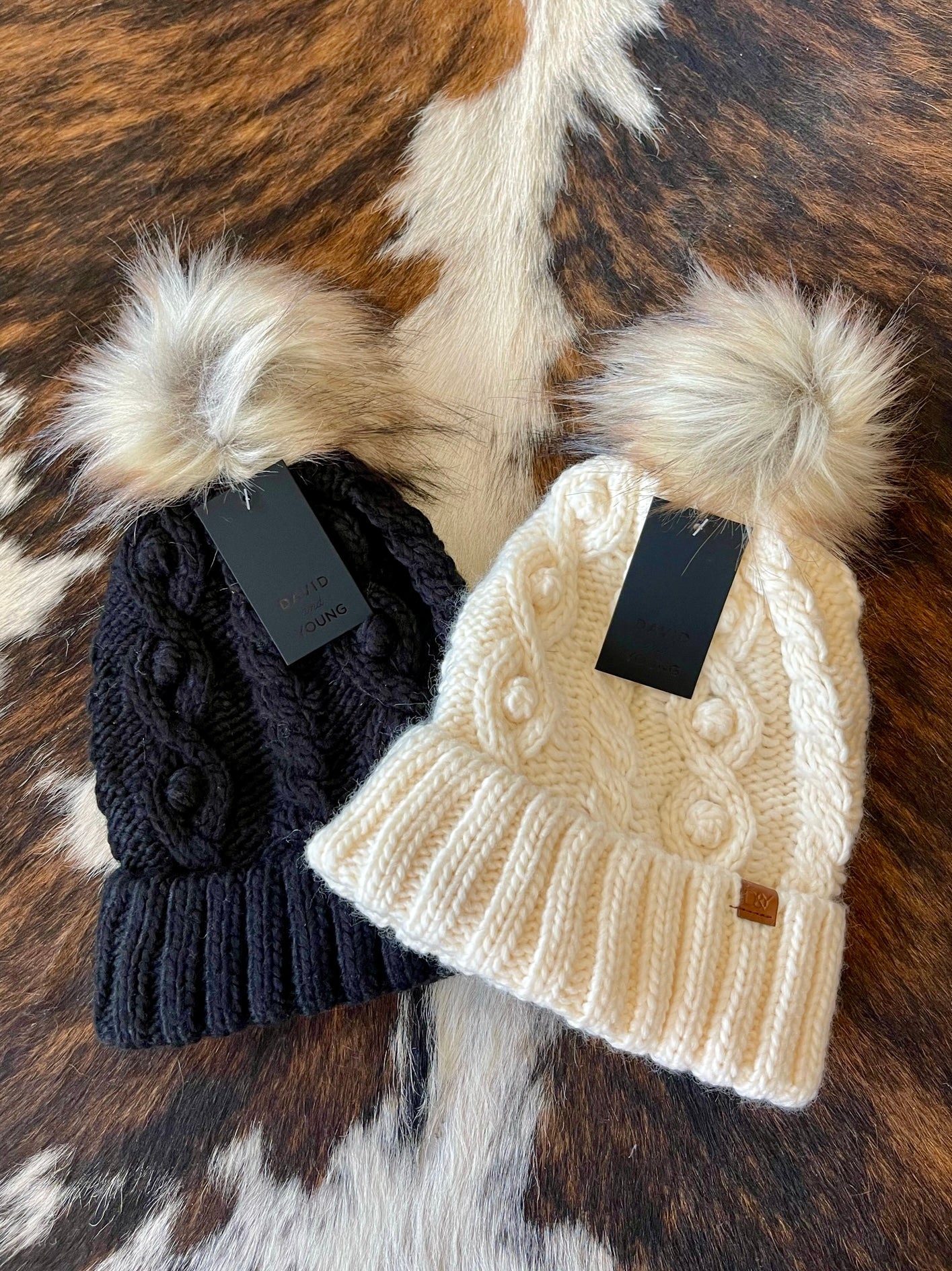 Snow Bunnies Pom Pom Beanies