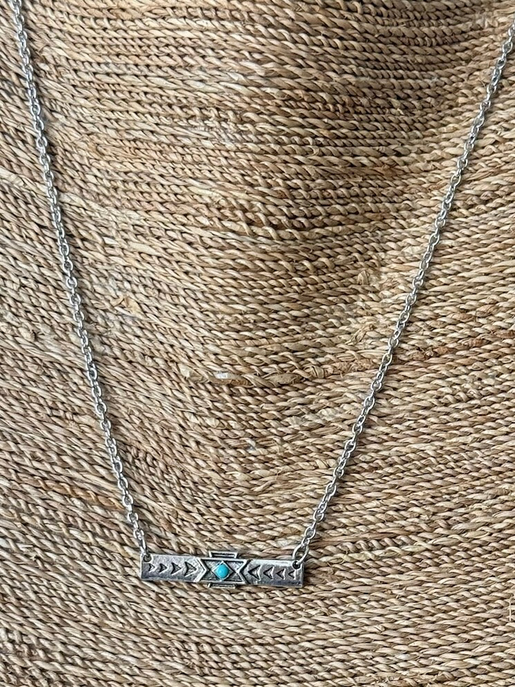 Aztec Bar Necklace