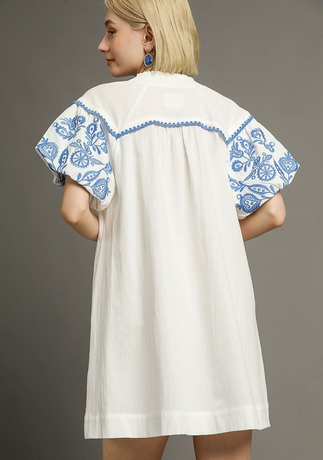 Well Wishes White Embroidered Dress