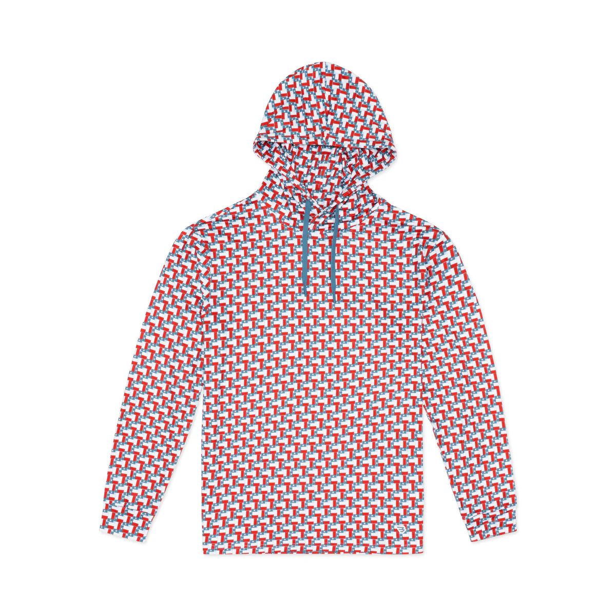 Texas Flag Print Burlebo Performance Hoodie