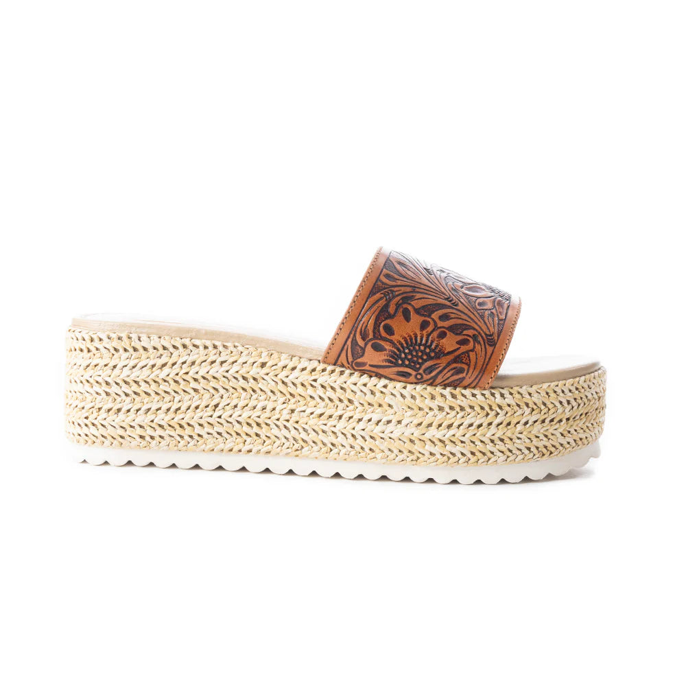 MYRA Tooled Leather Platforms