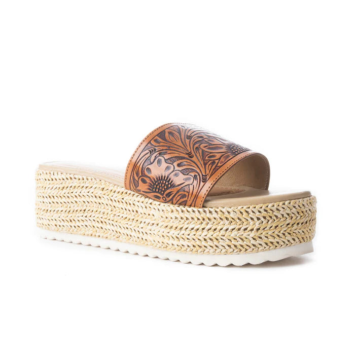 MYRA Tooled Leather Platforms