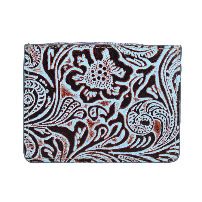 MYRA Tooled Leather Card Holder