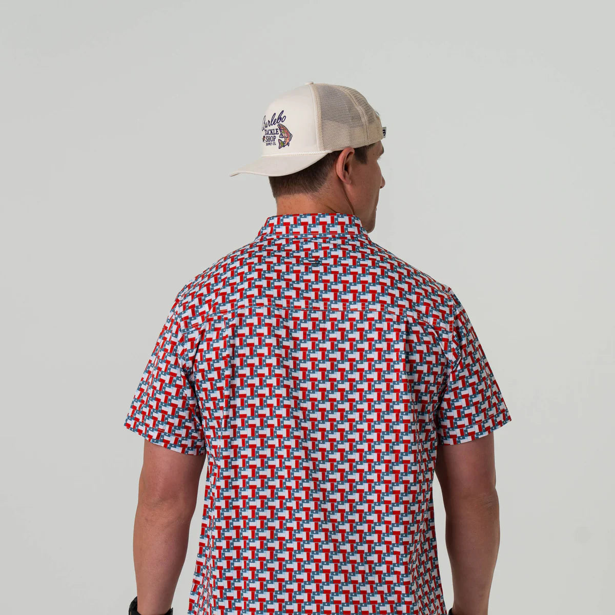 RESTOCK Texas Flags Burlebo Button Up