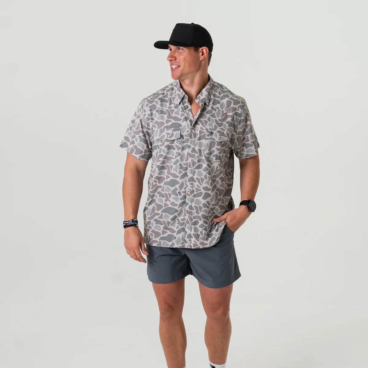 Camo Burlebo Button Up