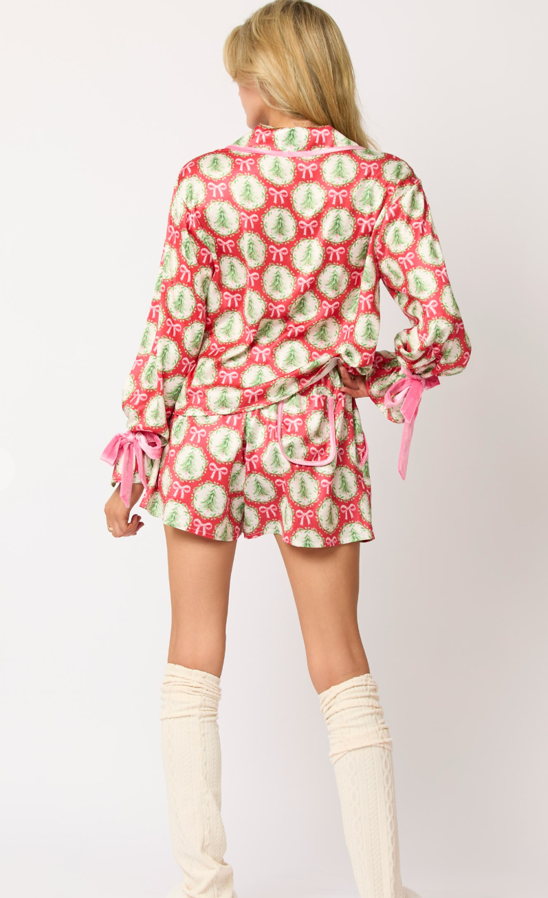 50% Off - Oh Christmas Tree Red PJ Set