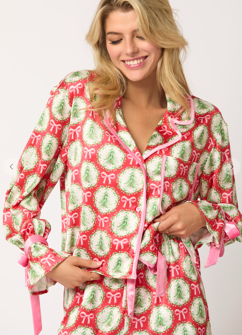 50% Off - Oh Christmas Tree Red PJ Set