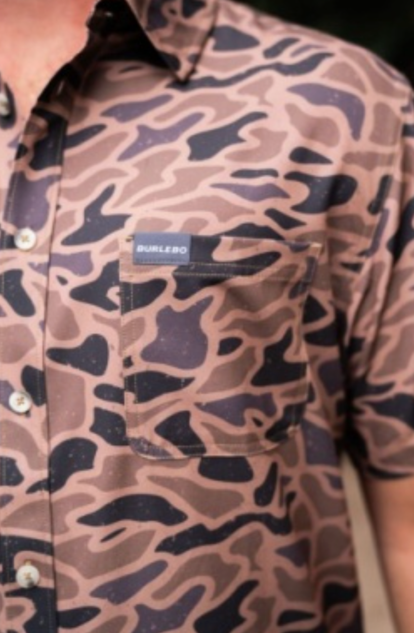 Camo Burlebo Button Up