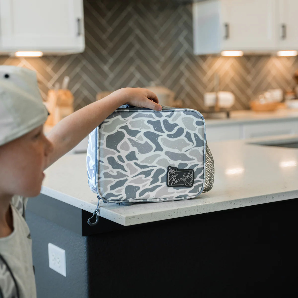 White Camo Burlebo Lunchbox